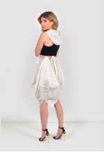 Premium Creative lace tulip dress with hood