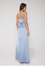 Aria One Shoulder Maxi Dress - Ice Blue