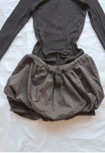 vintage Turtleneck Dress Bubble Skirt