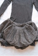 vintage Turtleneck Dress Bubble Skirt
