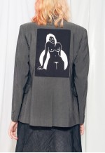 Reworked Vintage Blazer 80s Feminist Graphic Patch Jacket