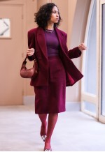 Wool skirt suit