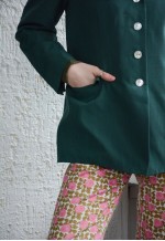 Vintage Green Wool Blazer