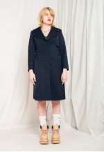 Reworked Trench Coat 70s Vintage Feminist Patch Jacket