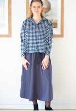 Blue and white dogtooth jacket