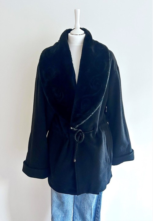 Unique vintage black coat