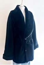 Unique vintage black coat