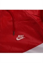 Hooded Full Zip Up Windbreaker Jacket Large Red